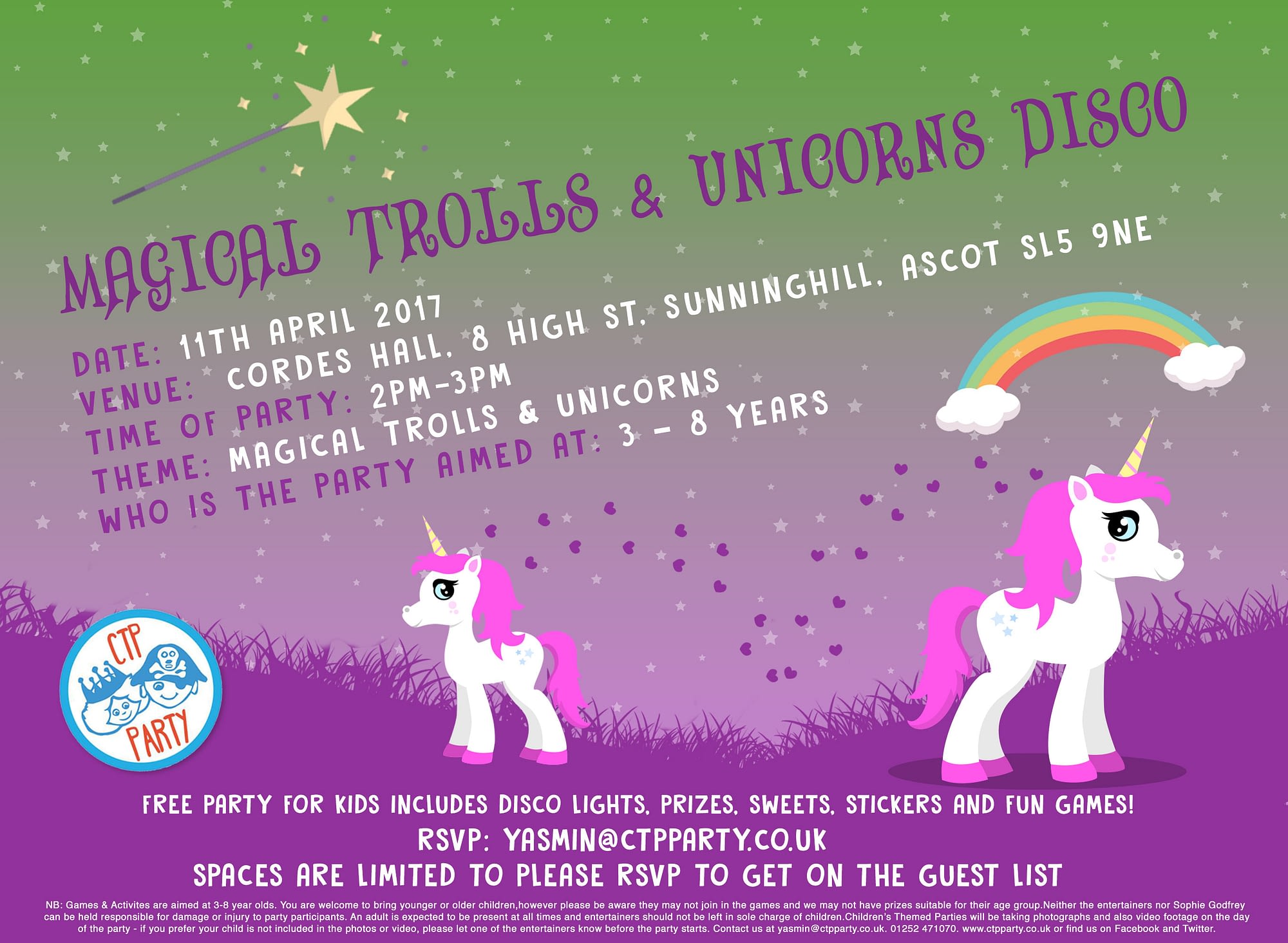 Magical Trolls & Unicorn Party with CTP Party 