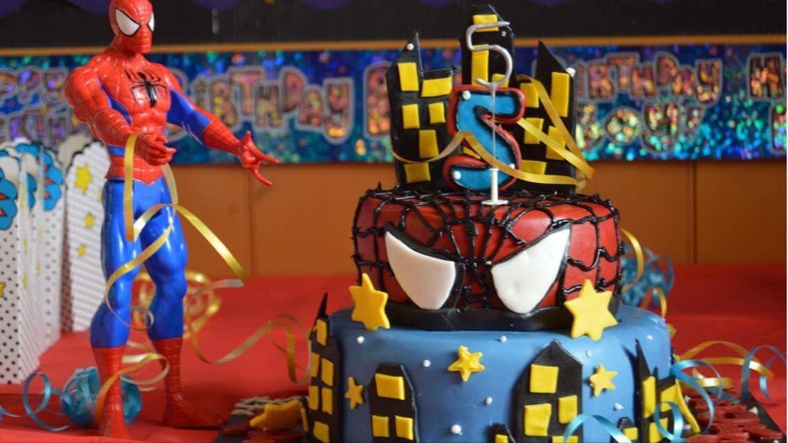 Spiderman Cake Boys Birthday Party